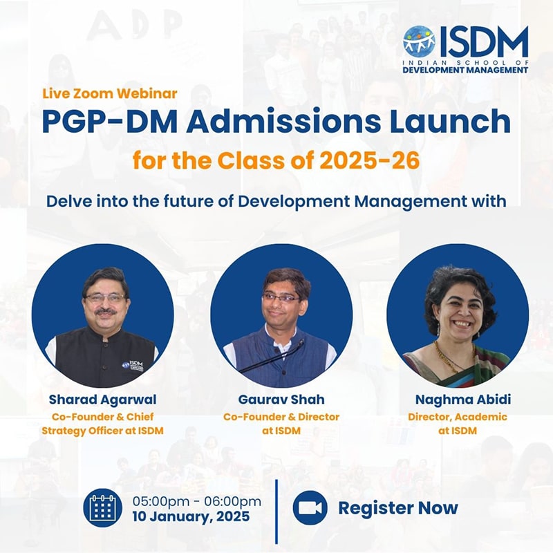 PGP-DM Admissions Launch (2025-26) | ISDM