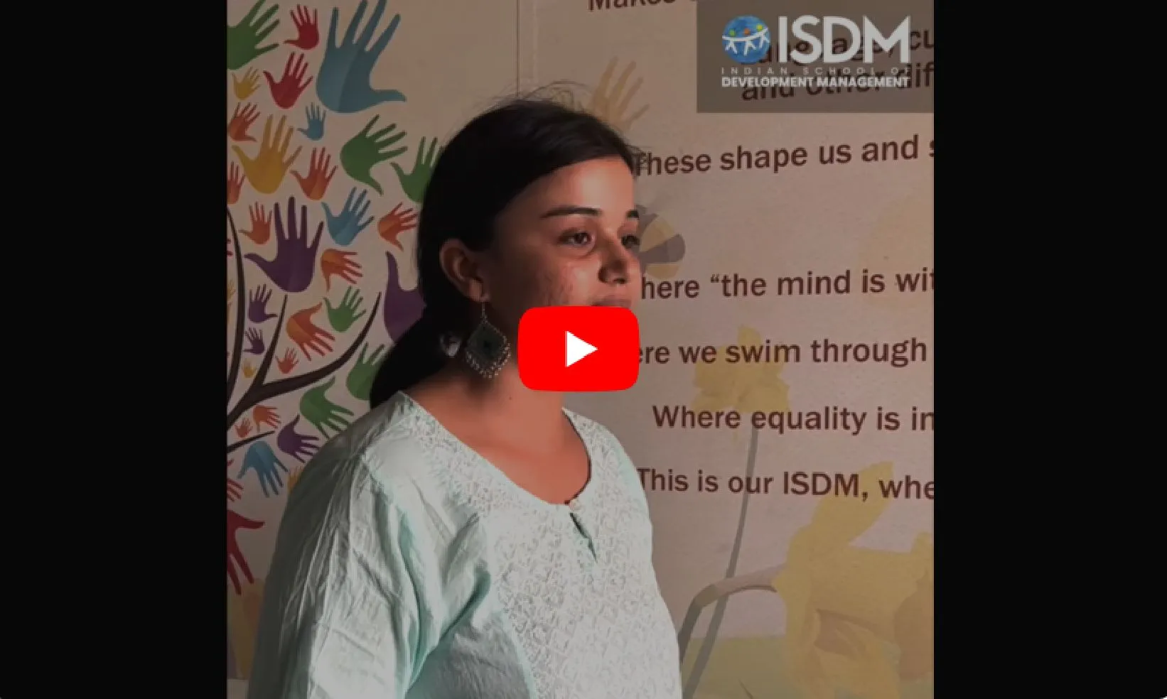 Why do young people aspire to come to ISDM? 
